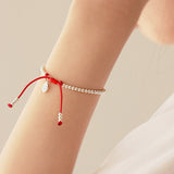 S925 sterling silver red rope bracelet – Jewelry Gift Ideas — 2