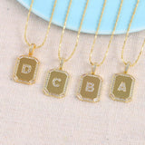 18K Gold Inlaid Zircon Letter Necklace For Women – Jewelry Gift Ideas — 1