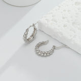 Women's Sterling Silver Twist Earrings – Gifts for Her — 9