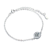 Women's Sterling Silver Moissanite Bracelet – Jewelry Gift Ideas — 5