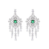 Heavy Duty Gemstone White Zircon Earrings – Unique Gift Ideas — 4