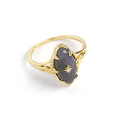 Silver Gilded Stone Women's Ring – Gifts for Her — 4