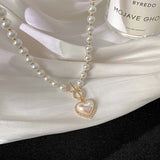 Super Fairy Temperament Pearl Love Necklace – Jewelry Gift Ideas — 3