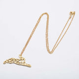 Hollow Stainless Steel Running Rabbit Necklace – Jewelry Gift Ideas — 2