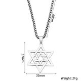 Jewish Six-pointed Star Edge Symbol Pendant – Jewelry Gift Ideas — 2