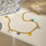 16K Gold Stainless Steel Colorful Oil Necklace – Jewelry Gift Ideas — 1