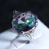 Purple Zircon Platinum Plated Ring – Practical Gifts — 3