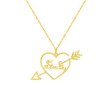 Customized One Arrow Piercing Name Necklace – Jewelry Gift Ideas — 6