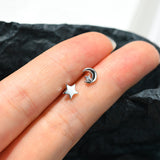 Women's Star Moon Mini Earrings – Gifts for Her — 2