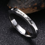 Men's And Women's Titanium Steel Water Ripple Ring – Gifts for Her — 5