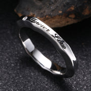 Men's And Women's Titanium Steel Water Ripple Ring – Gifts for Her — 5