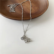 Titanium Steel Love Sweet Cherry Heart Necklace – Jewelry Gift Ideas — 5