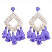 Rattan raffia tassel earrings – Holiday Gift Ideas — 8