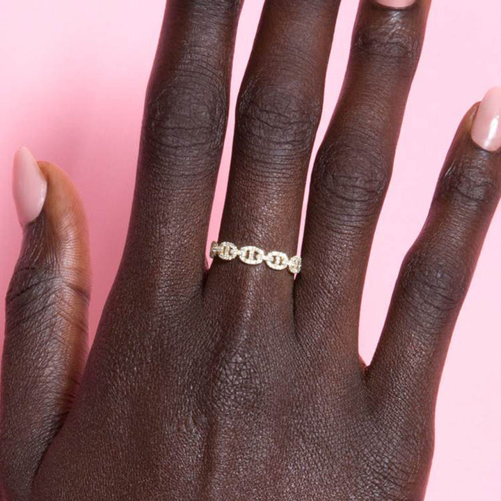 European And American Fashion Full Diamond Ring Female – Stylish Gifts — 1
