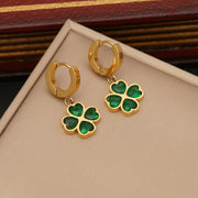 Women's Temperamental Emerald Love Earrings – Jewelry Gift Ideas — 3