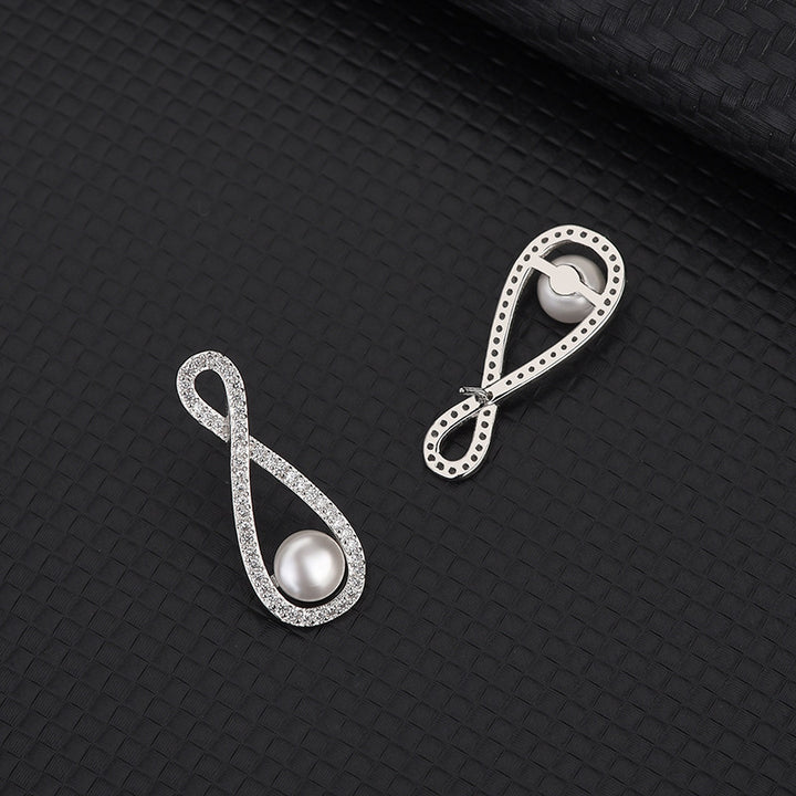 Earrings Creative Infinite Eight 8 Character – Stylish Gifts — 1