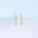 Small And Beautiful Flower Earrings Micro-inlaid – Meaningful Gifts — 3