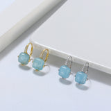 S925 Sterling Silver Aquamarine Earrings – Holiday Gift Ideas — 2