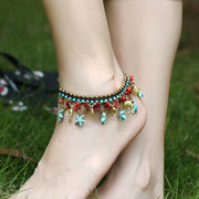 Bell Starfish Bohemian Vintage Hand-Made Rope Anklet – Birthday Gifts — 3