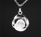 Natural Crystal Small Flower Pendant Necklace – Jewelry Gift Ideas — 13