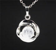 Natural Crystal Small Flower Pendant Necklace – Jewelry Gift Ideas — 13