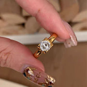 Special-interest Design Elegant Square Ring – Special Occasion Gifts — 7