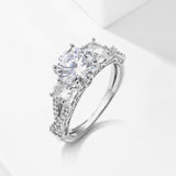 Geometric Circular Ring Female Zircon Ring – Gifts for Her — 4