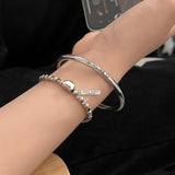 Simple Letter Smiling Face Bracelet Women's Retro – Stylish Gifts — 4