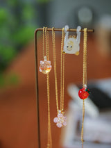 Handmade Zodiac Pendant Peach Blossom Necklace – Jewelry Gift Ideas — 8