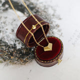 Folded Love Geometric Faceted Heart Necklace – Jewelry Gift Ideas — 5