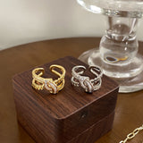 Zircon Full Diamond Knot Chain Strip Index Finger – Jewelry Gift Ideas — 3