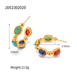 C- Shaped Stainless Steel Earrings Fashion All-match – Stylish Gifts — 2