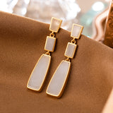 Vintage Green Fashion Geometry Earrings – Stylish Gifts — 2