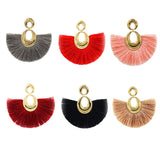 Water Drop Fan-shaped Tassel Earrings – Birthday Gifts — 4