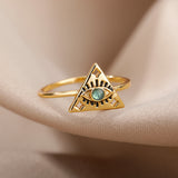 Zircon Triangle Ring Niche Design – Practical Gifts — 6