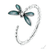Blue Oil Dripping Gorgeous Dragonfly Ring – Stylish Gifts — 3