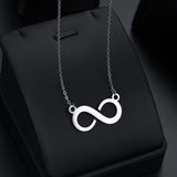 Eight Pendant Eight Titanium Steel Necklace – Jewelry Gift Ideas — 1