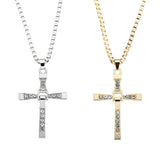 Men's Cross Pendant Diamond-studded Necklace – Jewelry Gift Ideas — 8