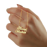 DIY Double Name Letter Stainless Steel Necklace – Jewelry Gift Ideas — 4