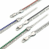 Fashion Double Row Titanium Steel Zircon Bracelet – Stylish Gifts — 2