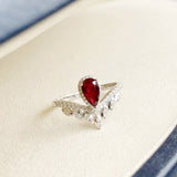 Women's Fashion Simple Ruby Crown Ring – Stylish Gifts — 5