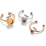 Stainless Steel Ring Setting Gold Steel Rose Gold – Creative Gifts — 2