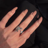 Zirconia Crystal Water Drop Zircon Geometry Rings – Gifts for Her — 5