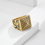 Egyptian Pyramid Eye Of Horus Stainless Steel Ring – Everyday Gifts — 3
