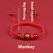 Zodiac Cinnabar All-matching Weaving Bracelet – Jewelry Gift Ideas — 11