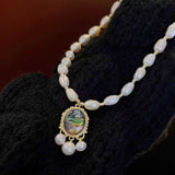 Freshwater Pearl Abalone Shell Necklace Fashion – Jewelry Gift Ideas — 2