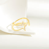 Niche Five-pointed Star Index Finger Ring Female – Stylish Gifts — 5