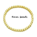 18k Plated Golden Balls Hematite Beaded Bracelet – Jewelry Gift Ideas — 3