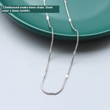 Female Titanium Steel Plated 18K Clavicle Chain – Jewelry Gift Ideas — 6