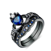 Crown love sapphire female ring – Gifts for Her — 1